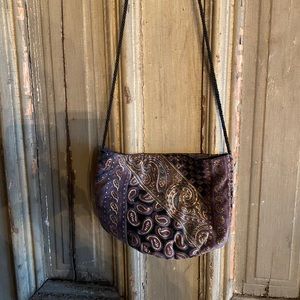 Vintage Velvet Shoulder Bag